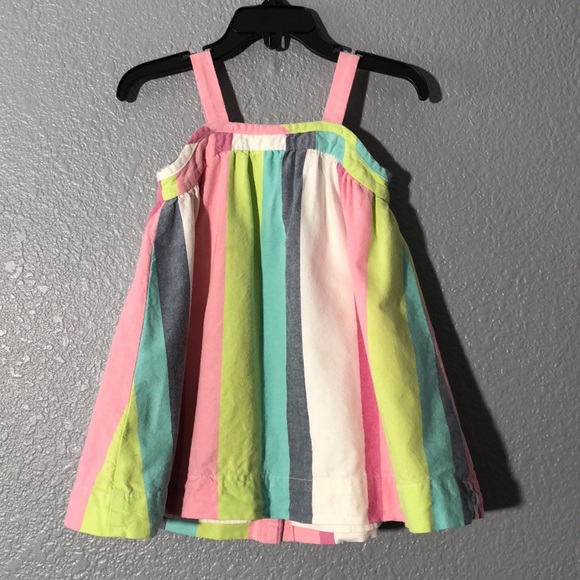 CLEARANCE 5 for $20 SALE Baby Gap pastel color block striped summer dress - Picture 2 of 7